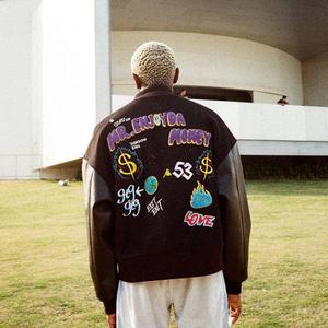 Vestes d'université personnalisées en cuir brodé chenille, vestes d'université personnalisées en gros - Product Image 2