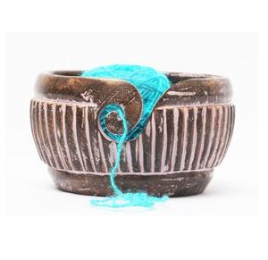 Personalized Handmade Yarn Bowl Large Antique 7''X4'' <b>Knitter</b> <b>Gift</b> Ships 5-6 Days Custom Yarn Bowl Best <b>Gift</b> Her - Product Image 5