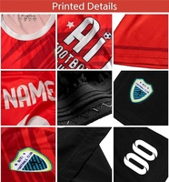 Vêtements de sport personnalisés de haute qualité 100% polyester, uniformes de football de la ligue de clubs OEM, maillots de football à sublimation durables