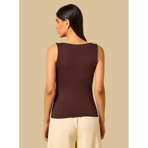 Camiseta Deportiva de Punto Básica para Mujer, Transpirable, Elástica, Cómoda, Anti-Pilling, Talla Única, Ropa Deportiva Informal OEM - Product Image 3