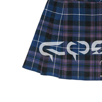 Jupe kilt décontractée taille plus pour femme, respirante, écologique, motif tartan écossais, 20 pouces, style cargo, avec sangles à boucles en cuir