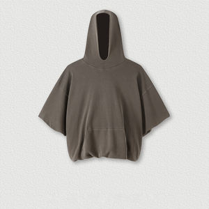 เสื้อฮู้ดสไตล์สตรีทสำหรับผู้ชายผ้าฝ้าย100% ก. แบบสองชั้นกำหนดได้เอง - Product Image 4