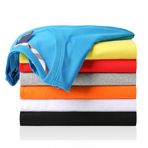 Camisetas en blanco de gran tamaño de 210gsm de Color sólido de alta calidad, Camiseta de cuello redondo liso con estampado personalizado de algodón, camiseta gráfica para hombres - Product Image 3