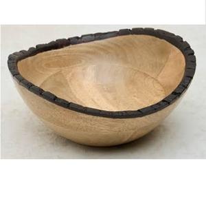 Tazón Redondo de Madera de Mango Ecológico, Perfecto para Frutos Secos, Dulces, Aperitivos, Aceitunas y Salsa, Tazón de Madera para Frutas - Product Image 5