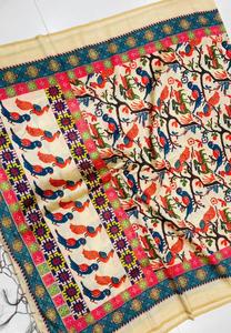 Dupatta elegante en seda Jarna de 2,20 metros con impresión digital vibrante para moderno y tradicional perfecto para ocasiones - Product Image 3