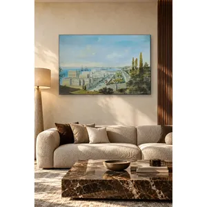 Impression sur toile du palais de Ciragan sur le Bosphore de Fida Carlo Bossoli - Product Image 1