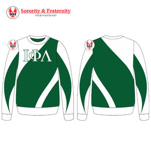 Sweat-shirt en molleton de coton brodé pour femmes Iota Phi Lambda Sorority, col rond à capuche personnalisé pour la saison hivernale - Product Image 6