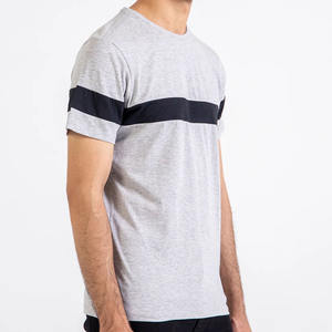 Camiseta de ajuste Formal para hombre de verano 2025, diseño de Panel personalizado transpirable con tejido de punto de mezcla rápida, ajuste Regular al por mayor - Product Image 3