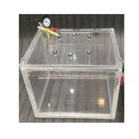 Boîte à gants sous vide en PMMA acrylique transparent et en plexiglas pour laboratoire, expériences scientifiques et recherche