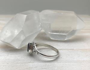 Anillo de piedras preciosas de amatista de Plata de Ley 925, joyería hecha a mano, anillo de estilo bohemio de plata, joyería para mujer, regalo de boda para esposa - Product Image 2