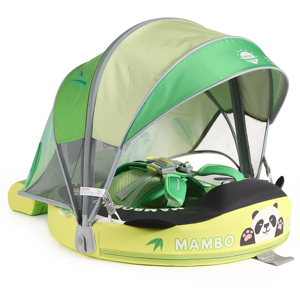 <span class=keywords><strong>Panda</strong></span>'s Embrace Flotteur de poitrine pour bébé non gonflable avec auvent |   Flotteur de bain 3D mignon en forme de <span class=keywords><strong>panda</strong></span> pour bébés de 3 à 24 mois - Product Image 2