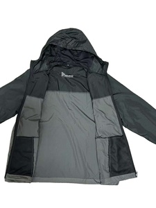 Veste coupe-vent imperméable légère à capuche en nylon/coton pour homme, de haute qualité, décontractée, avec cordon de serrage sur le devant, idéale pour l'hiver, OEM - Product Image 2