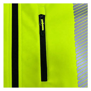 Veste de pluie réfléchissante haute visibilité pour adulte, imperméable, coupe-vent, en PVC et polyester, personnalisable, pour la sécurité en extérieur, les voyages et la moto - Product Image 5