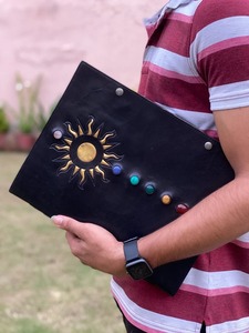 7 luân xa nhật ký tùy chỉnh <span class=keywords><strong>PU</strong></span> da hương liệu tinh thể tự nhiên Đá thơm tinh thần máy tính xách tay - Product Image 2