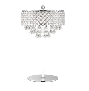 Support de fleurs en cristal de luxe de style européen avec rideau de perles Bougeoir en métal de mariage créatif Pièce maîtresse de mariage - Product Image 5