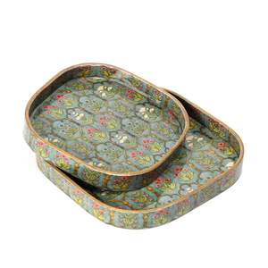 Plateaux en bois avec impression numérique émaillée, plateaux décoratifs polyvalents, plateau de service en bois pour le petit-déjeuner, disponible au prix le plus bas - Product Image 6