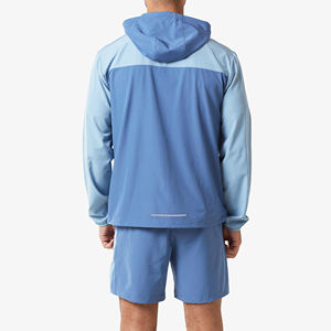 Custom Made <b>Mens</b> Set <b>Zip</b> up Polyester Nylon Two Piece Windbreaker <b>Short</b> Set <b>Men</b> Sweatsuit Tracksuits - Product Image 6