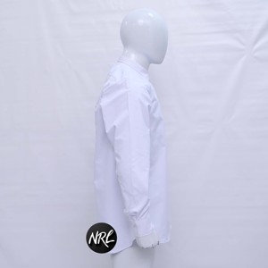 Haute qualité casual manches longues sérigraphie de luxe en gros anti-rides coton imprimé conception couleur unie chemise respirante - Product Image 3