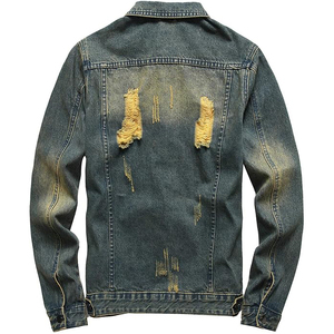 Top 2025 veste en jean légère pour hommes en détresse veste en jean confortable et haute performance hommes couverts de boutons - Product Image 2