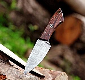 Damascus Steel Blade Skinner Hunting Outdoor <b>Knife</b> with Pakkawood <b>Handle</b> OEM Support Fixed Blade Camping <b>Knife</b> Industrial Grade - Product Image 1