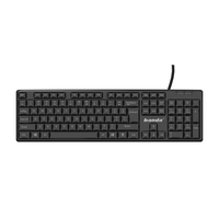 Fabrication chinoise clavier filaire personnalisé arabe arabe ordinateur portable de bureau PC meilleur OEM USB clavier filaire de bureau