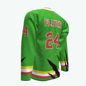 Jersey de Hockey sobre Hielo Personalizado para Hombre, Talla Adulto, Alta Calidad, 100% Poliéster Transpirable, Sublimado, Personalización de Equipos, Servicio OEM - Product Image 4