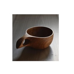 Vaso de madera lisa Taza de café de madera Taza de espresso de madera natural Taza de té ecológica para agua Leche Jugo Diseño rústico - Product Image 1