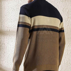 Chandails pour hommes à demi-fermeture éclair légers à prix réduit Marque privée Chandails pour hommes à demi-fermeture éclair Chandails pour hommes à taille personnalisée à demi-fermeture éclair - Product Image 3