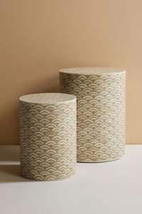 Incrustaciones de hueso tradición artesanal popular y mesita de noche floral Incrustaciones de hueso Mesa negra Muebles de sala de estar de la India - Product Image 4