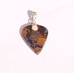 จี้ทำมือจากพลอยพีเทอร์ไซต์ธรรมชาติ เงินแท้ 925 ชุบทองคำขาวและทองชมพู ราคาดีที่สุด - Product Image 6