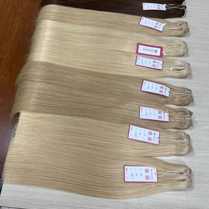 100% Machine trame Remy russe Extensions de cheveux cuticule aligné droit ondulé bouclés cheveux humains - Product Image 1