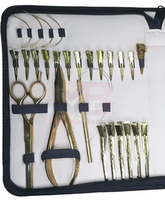 Stainless Steel Hair Extension Beading Tool <b>Kit</b> Micro Link <b>Bead</b> Closer Remover Pliers Cutting Scissors Set MAGMA BEAUTY - Product Image 4