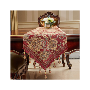 Chemin de table certifié GOTS 100% coton 96 pouces Eco-Conscious Handcrafted Floral Embroidered Woven Sustainable Beige for - Product Image 4