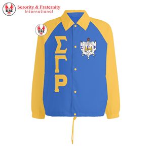 Logo personnalisé pour hommes Sigma Gamma Rho veste d'entraîneurs vierge grande taille pour hommes veste d'entraîneurs coupe-vent veste d'entraîneurs - Product Image 5