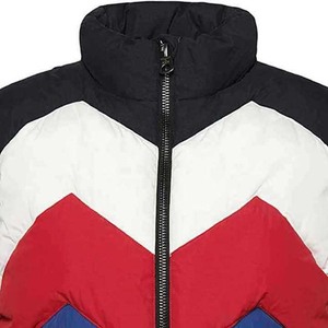 Chaleco sin mangas personalizado con diseño de servicio OEM de colores en contraste, chaquetas acolchadas, ropa de hombre con cuello levantado, estilo callejero - Product Image 5