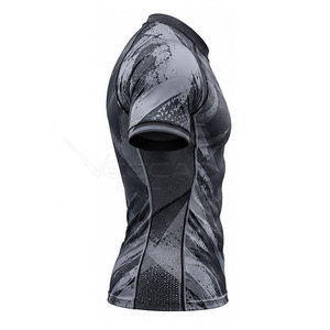 Breathable Fabric <b>BJJ</b> <b>Rash</b> <b>Guard</b> Polyester Stretch Wear Unique Pattern Design Custom Branding Clothing <b>Rash</b> <b>Guard</b> - Product Image 2