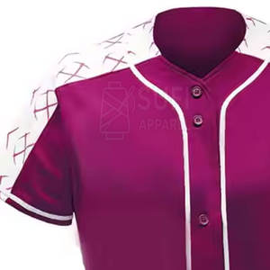 Nueva Llegada SUFI APPAREL Uniforme de Béisbol 100% Poliéster con Estampado por Transferencia Térmica Personalizable Cuello en V Unisex Plus - Product Image 5