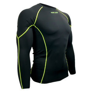 Haute qualité hommes Rash Guard à manches longues séchage rapide écologique respirant Spandex/Polyester professionnel surf en plein air nager - Product Image 2