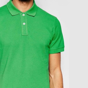 Vêtements pour hommes à manches courtes personnalisés OEM de couleur unie polos vêtements d'été chemises pour hommes respirantes de grande taille en coton de qualité supérieure - Product Image 6