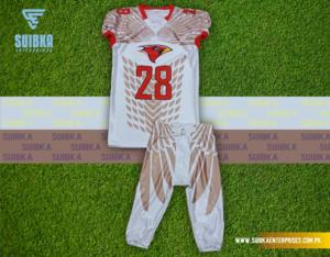 Conjunto de uniforme de fútbol americano personalizado con nombre de equipo y número de Jugador - Product Image 6