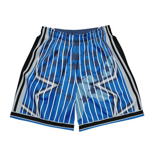 Short de basket-ball tendance pour hommes avec poches zippées Short de basket-ball respirant en maille avec sublimation personnalisée - Product Image 1