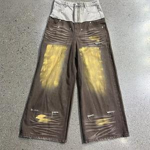 High Waist Oversize Essentials Wide Leg <b>Pants</b> Comfortable Trousers Sweat Cotton Custom <b>Pant</b> Flared <b>Track</b> <b>Baggy</b> <b>Pant</b> For Men - Product Image 3