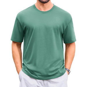 เสื้อยืด300GSM โอเวอร์ไซส์ไหล่ปล่อยหนักลำลองสำหรับทุกเพศเสื้อยืดผ้าเปล่าแห้งเร็วระบายอากาศได้ดีขายส่งจำนวนมาก - Product Image 1