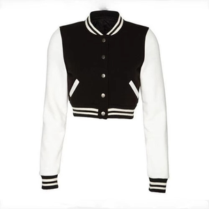 Chaqueta Varsity personalizada para mujer, bordado de chenilla, Mangas de cuero de alta calidad, longitud larga, Béisbol personalizado, Letterman Varsity - Product Image 1