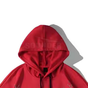 Men's <b>Lightweight</b> <b>Hoodies</b> in Solid Pattern Winter Season-Compatible Best Quality Material with Rhinestones Excellent OEM Service - Product Image 6