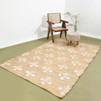 Tapis bohème écologique en jute, salon, chambre, couloir, chambre, hôtel et bureau, tapis noué à la main, vente en gros
