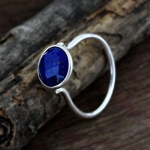 Handmade 925 Sterling Silver Fine <b>Ring</b> <b>Lapis</b> <b>Lazuli</b> Gemstone <b>Ring</b> Elegant <b>Lapis</b> <b>Lazuli</b> Silver Jewelry - Product Image 2