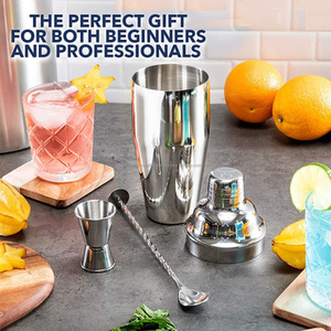 Elegant Basic Silver Finished Bar Tools Set Stylish <b>Cocktail</b> <b>Kit</b> Ideal For Mixing Serving Home Bars Clubs And Events From India - Product Image 5