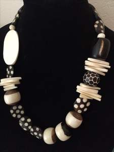 ÚNICO recién llegado collar de cuerno de buey de búfalo pulido estilo Animal hueso joyería diseño Natural cuentas mujeres niñas boda - Product Image 5