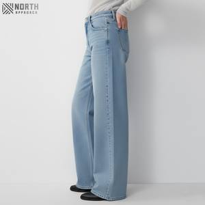 Jeans Casuales de Mezclilla para Mujer, Corte Recto, Transpirables, de Secado Rápido, Tiro Medio, con Patrón 3D, 2025 - Product Image 6